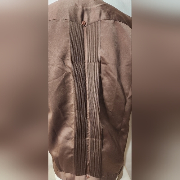 zava fine embroidered guayabera with buttons Short sleeve size L - Picture 7 of 12